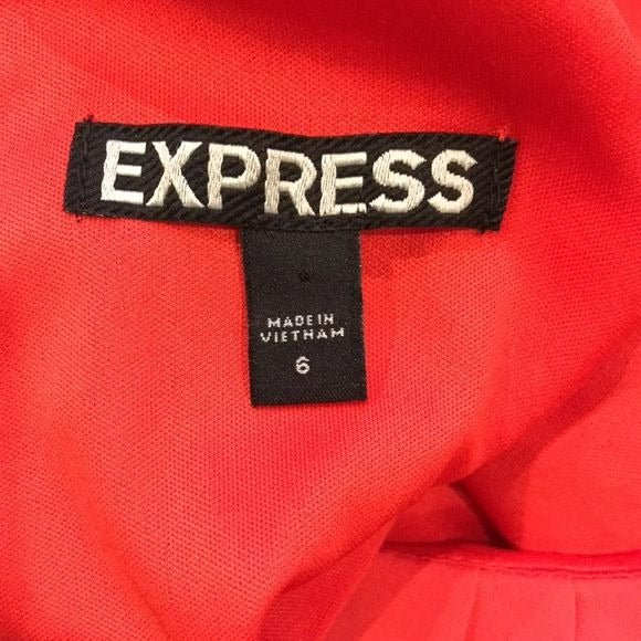 EXPRESS Orange Halter Dress Size 6