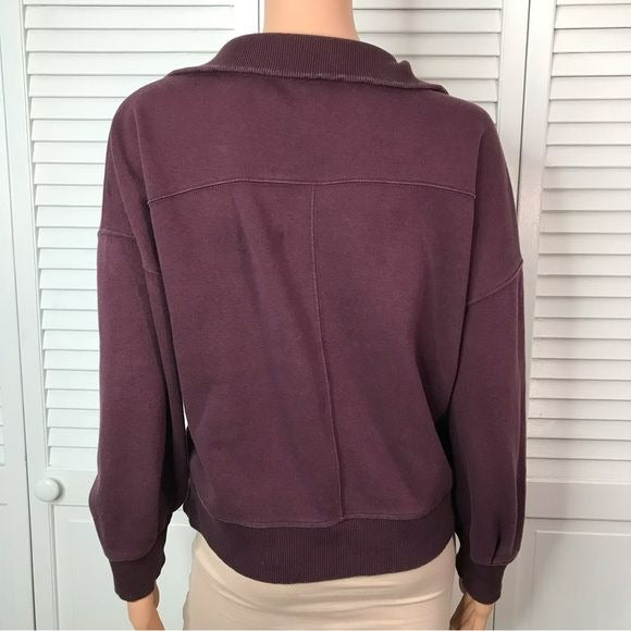 ATHLETA Purple High Collar Sweater Size XS