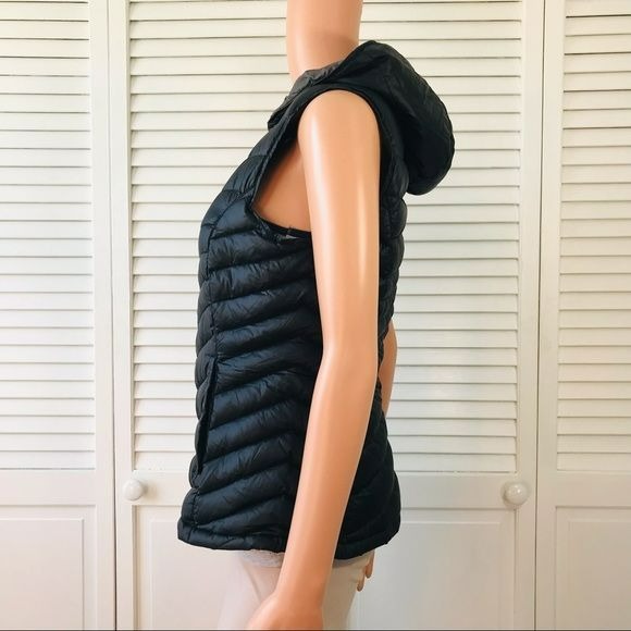 DOWN BY BY BERNARDO Black Lightweight Puffer Vest Size M