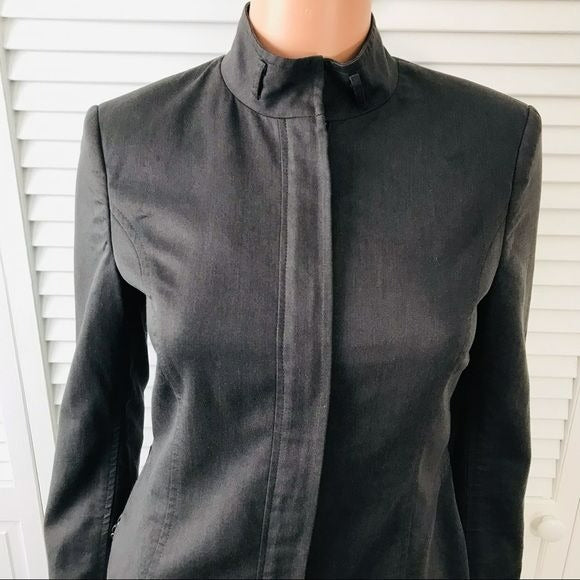 DAVID MEISTER Black Zip Up Jacket Size 2