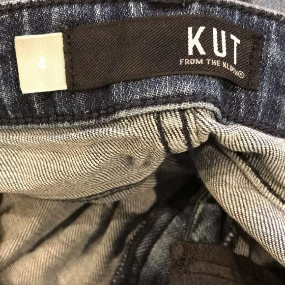 KUT FROM THE KLOTH Blue Distressed Faded Jeans Size 4