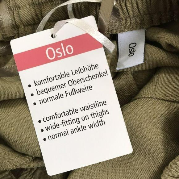 *NEW* OSLO Green Elastic Waist Pants Size 6