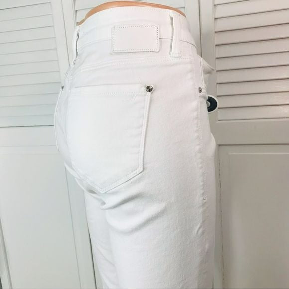 MAVI White Adriana Mid-Rise Super Skinny Ankle Jeans Size 28
