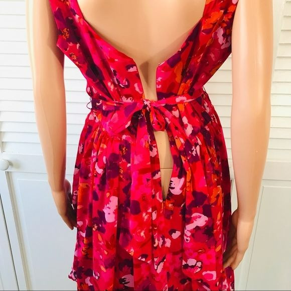 EXPRESS Pink Floral Sleeveless Dress Size 12