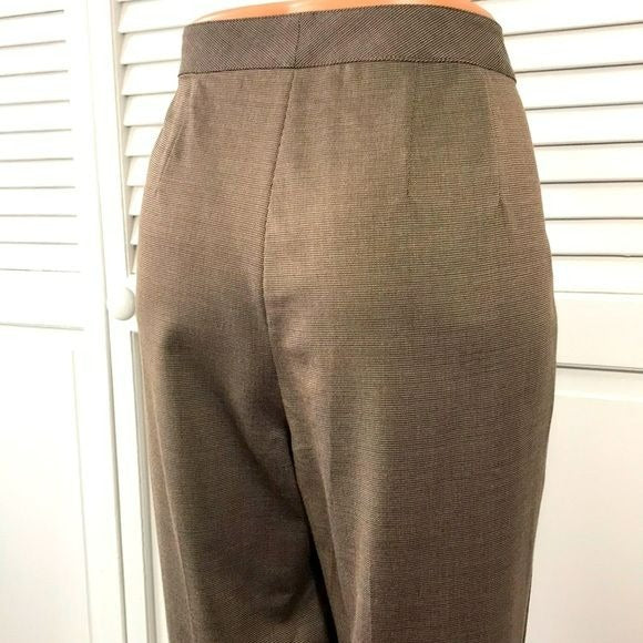 ST. JOHN Brown Wool Blend Pants Size 10