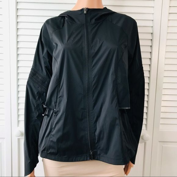 ATHLETA Black Lightweight Windbreaker Size S