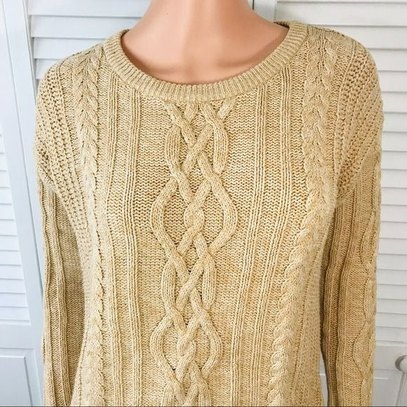 OLD NAVY Tan Knit Sweater Size M