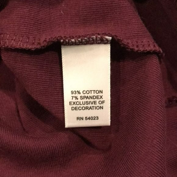 BANANA REPUBLIC Purple Scoop Neck Long Sleeve Shirt Size L