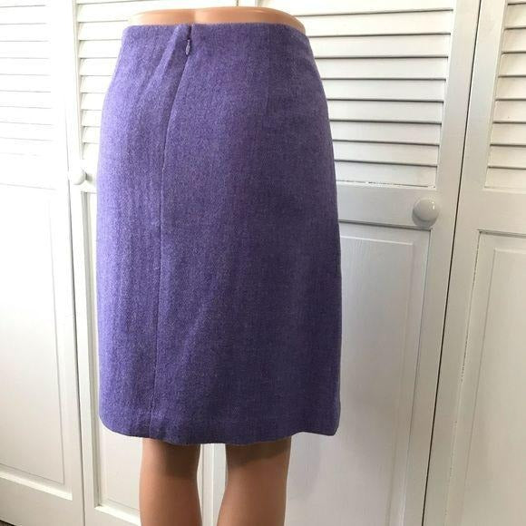 TALBOTS Purple Pencil Skirt Size 8