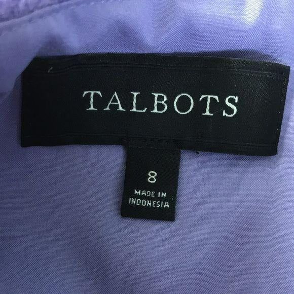 TALBOTS Purple Pencil Skirt Size 8