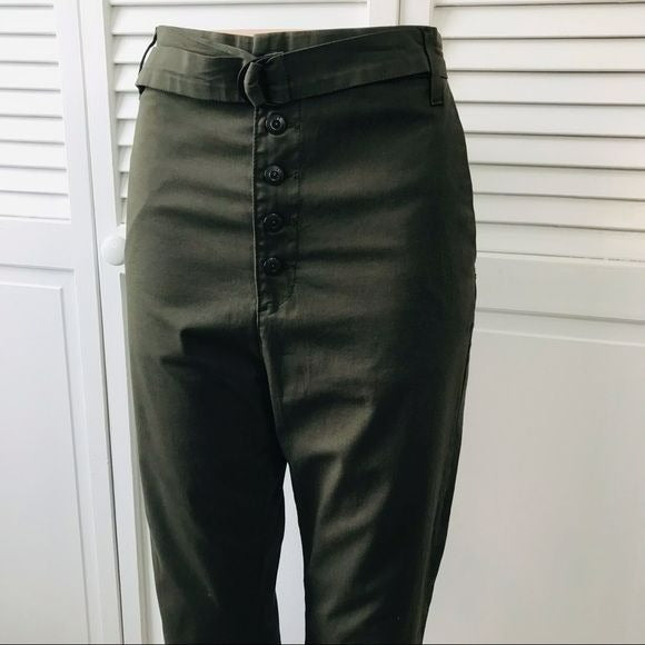 3X1 Green High Waisted Denim Pants Size 27