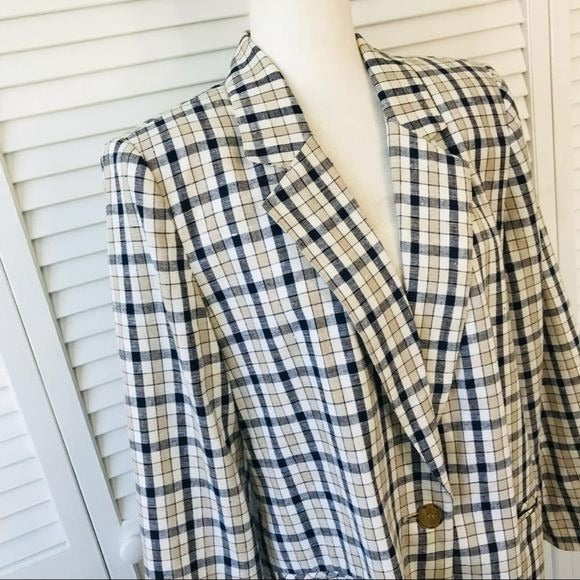 REQUIREMENTS Plaid Blazer Size 14