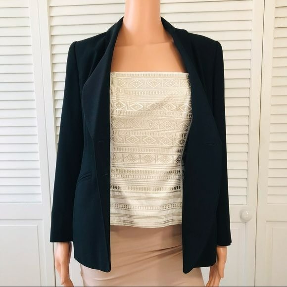 PETITE SOPHISTICATION Black Blazer Size 4P