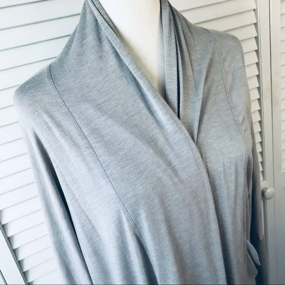 PRANA Gray Open Front Long Sleeve Cardigan Size S