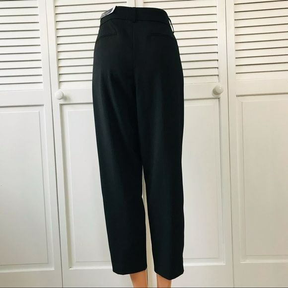 APT. 9 Black Mid Rise Slim Straight Cropped Dress Pants Size 14P (new with tags)