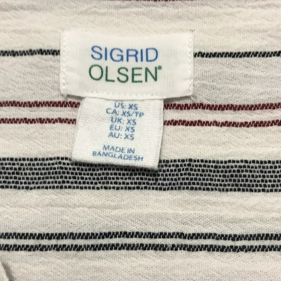 SIGRID OLSON Striped Button Down Tunic Size XS