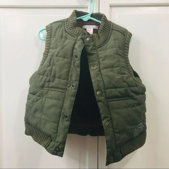 JANIE AND JACK Green Vest Size 2T