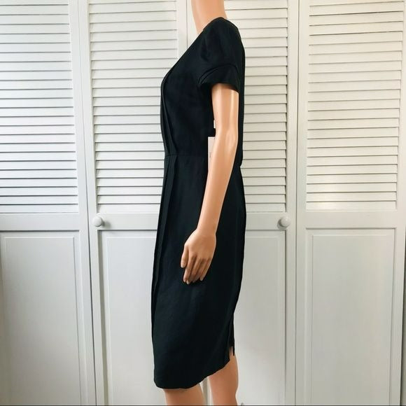 *NEW* CALVIN KLEIN Black Short Sleeve Panel Dress Size 8