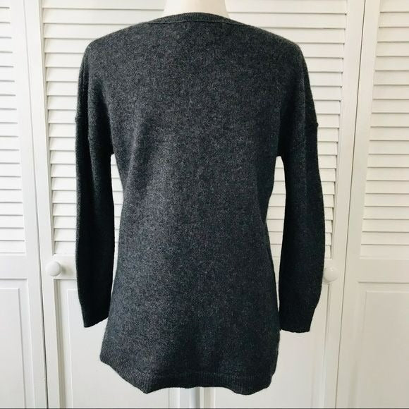 CATHERINE MELANDRINO Gray Cashmere Sweater