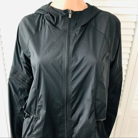 ATHLETA Black Lightweight Windbreaker Size S