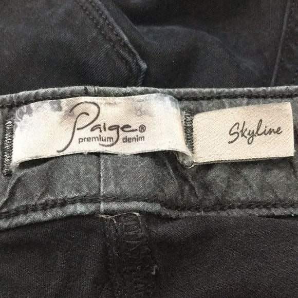 PAIGE Black Skyline Jeans Size 25