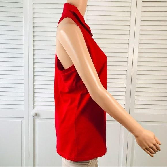 TEE SHOP Red Sleeveless Shirt Size XL