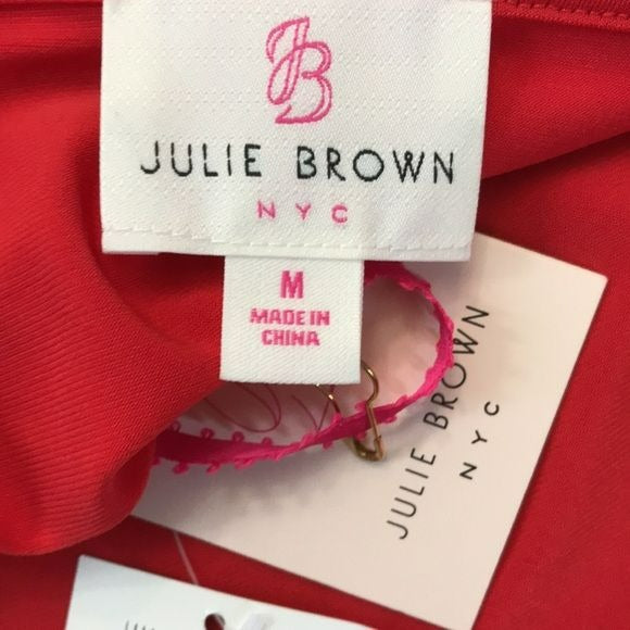 JULIE BROWN Red Marlina Short Sleeve Wrap Dress Size M (new with tags) Consign With Katie JULIE BROWN Red Marlina Short Sleeve Wrap Dress Size M (new with tags) Consign With Katie