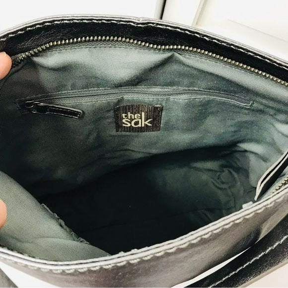 THE SAK Metallic Leather Bridget Shoulder Bag