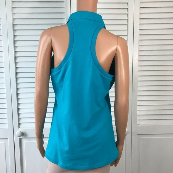 TEE SHOP Blue Sleeveless Shirt