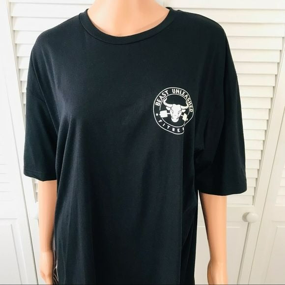 NEXT LEVEL APPAREL Black Scoop Neck Short Sleeve Shirt Size XL