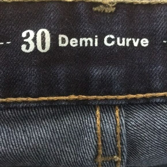 LEVI’S Dark Blue Demi Curve Modern Rise Straight Jeans Size 30