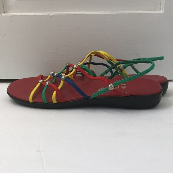 IMPO Vintage Stretch Multicolor Sandals Size 7M