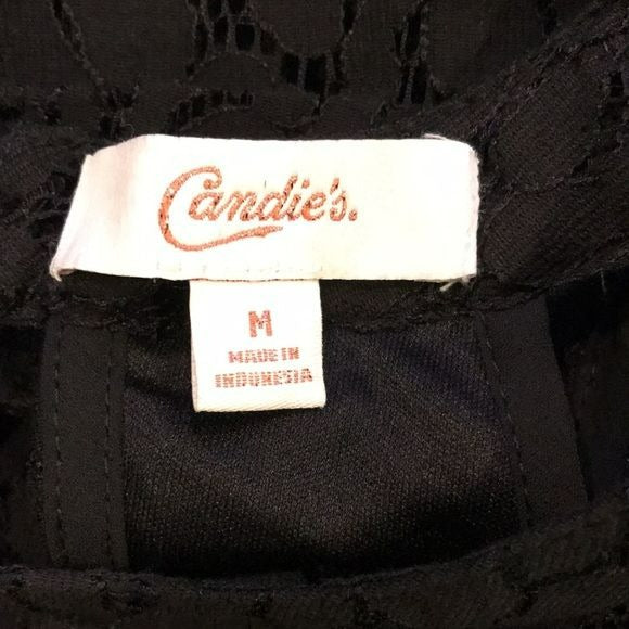 CANDIE’S Black Lace Dress Size M