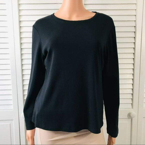 BODEN Black Long Sleeve Shirt Size 16