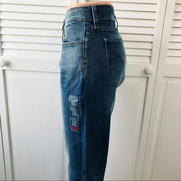 LEVI’S Blue Demi Curve Modern Rise Straight Jeans Size 30