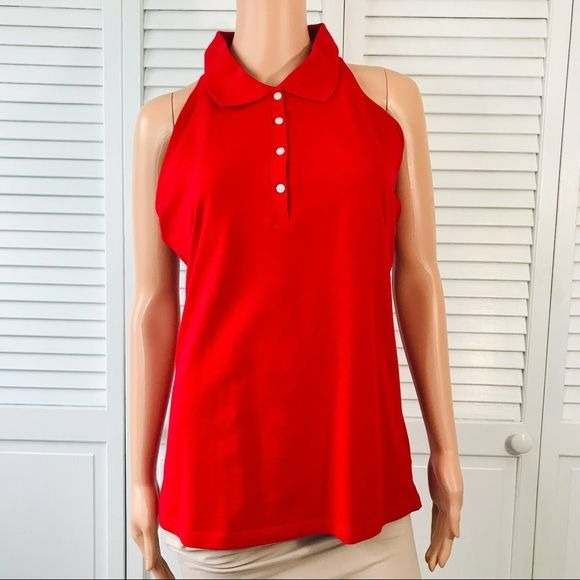 TEE SHOP Red Sleeveless Shirt Size XL