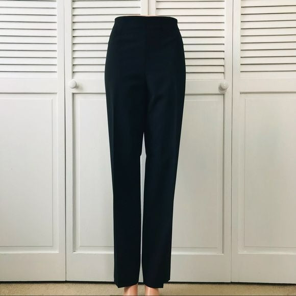 PIAZZA SEMPIONE Black Wool Dress Pants Size 44