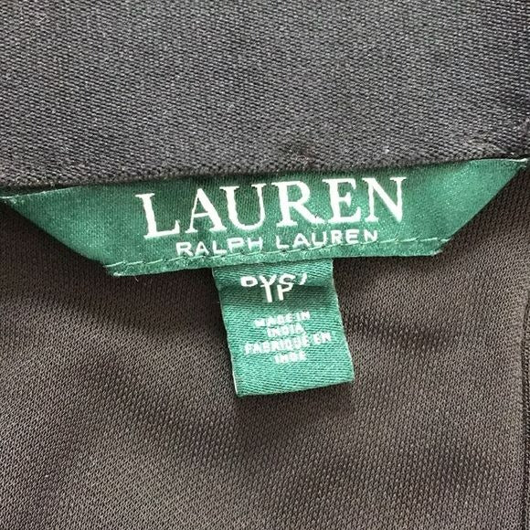 LAUREN RALPH LAUREN Black Wide Leg Stretch Pants Size Petite XS