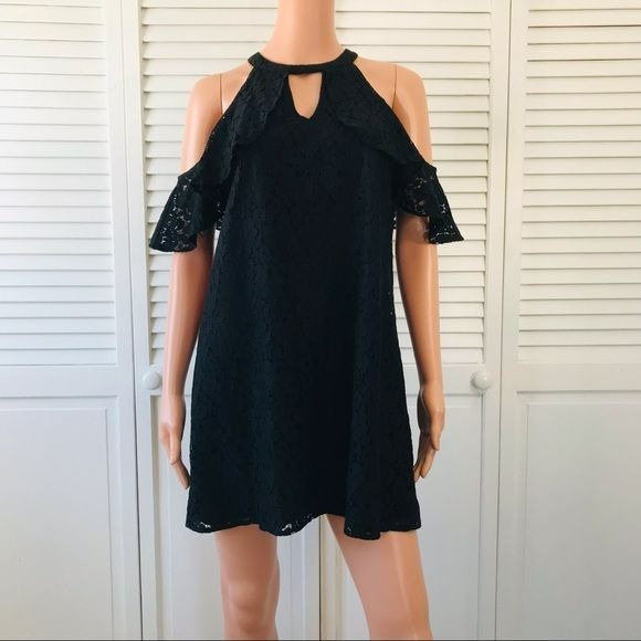 CANDIE’S Black Lace Dress Size M