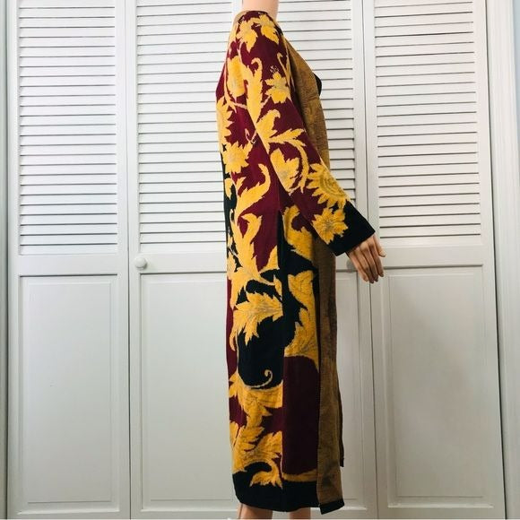 VERTIGO Black Open Front Long Cardigan Sweater Size M