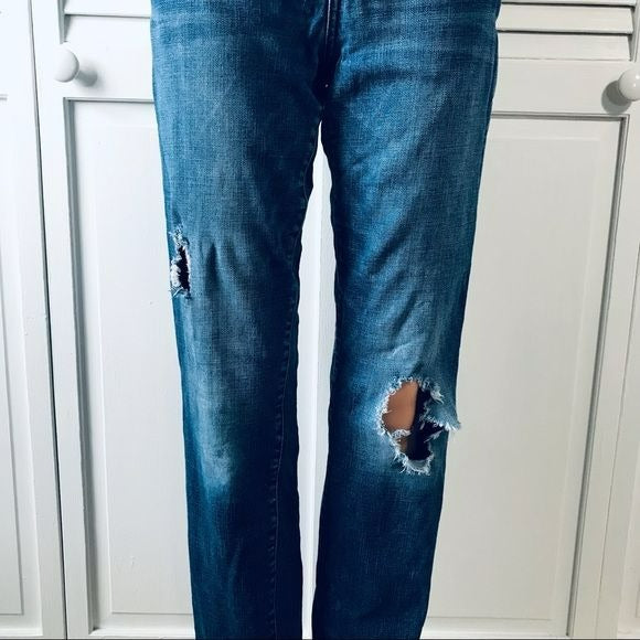 KUT FROM THE KLOTH Blue Distressed Faded Jeans Size 4