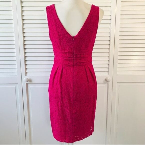 TRINA TURK Pink Desert Mirage Lace Overlay Lace Sleeveless Dress Size 6