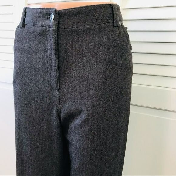 RAFAELLA Dark Gray Pants Size 16