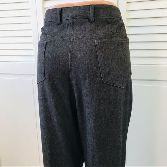 RAFAELLA Dark Gray Pants Size 16