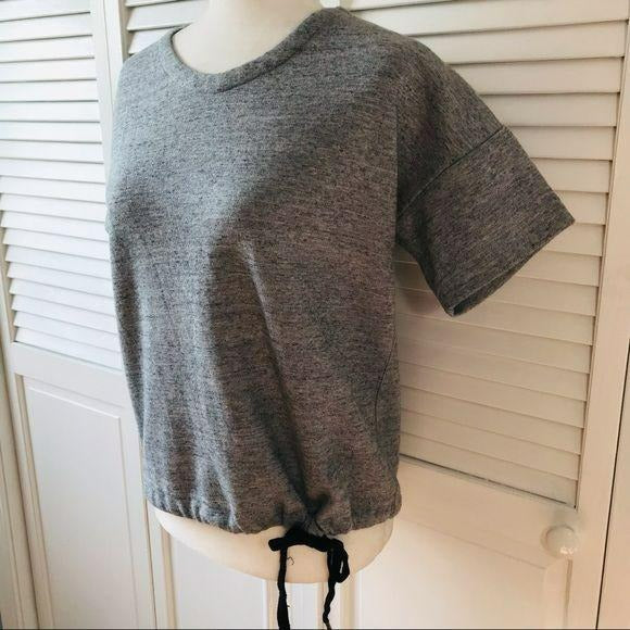 J Crew Gray Cotton Blend Pullover Top Size XS