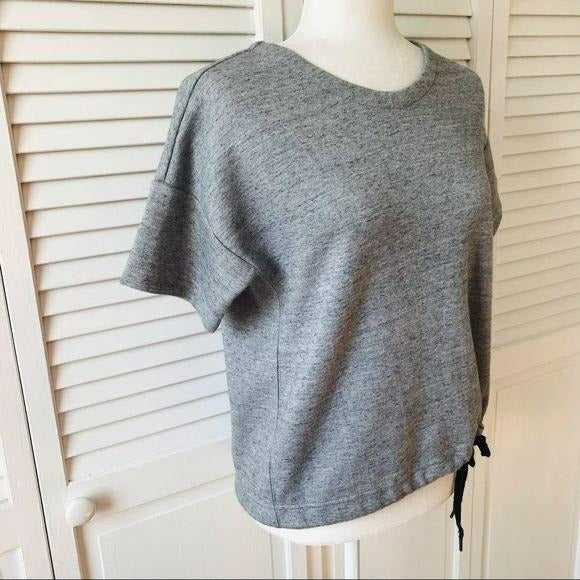 J Crew Gray Cotton Blend Pullover Top Size XS