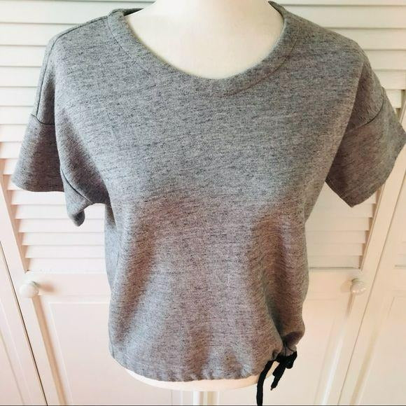 J Crew Gray Cotton Blend Pullover Top Size XS