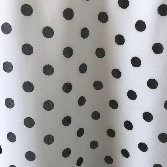 *NEW* DANILLO BOUTIQUE White Polka Dot Sleeveless Shirt Dress Size 16