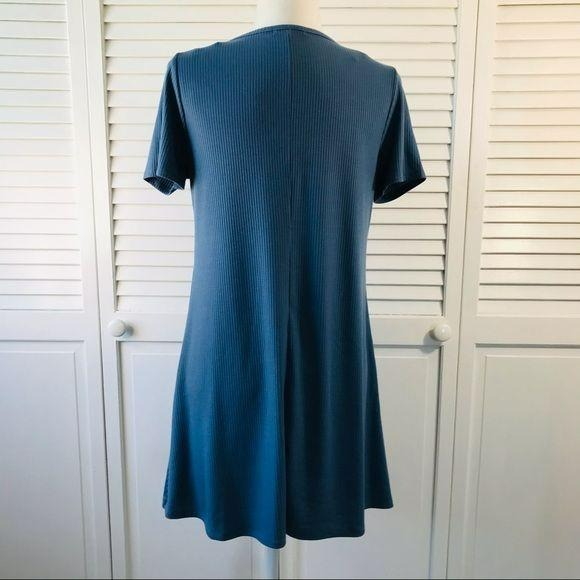 CHARLOTTE RUSSE Criss Cross Front T-shirt Dress Size L