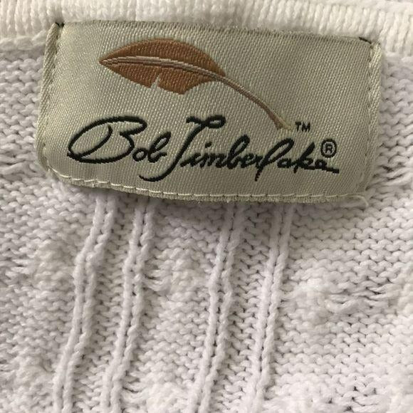 BOB TIMBERLAKE White Button Up Hooded Cardigan